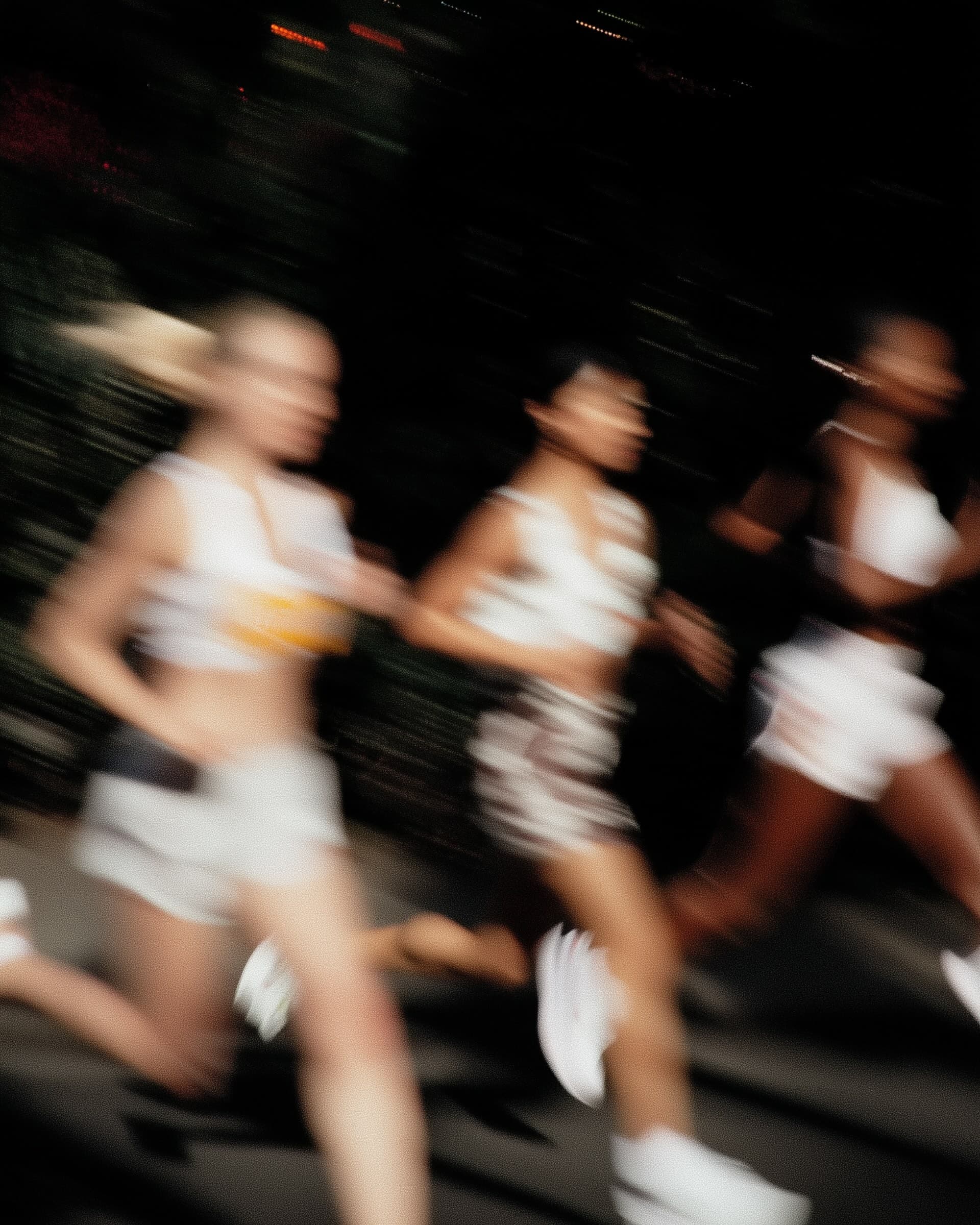 Women running together